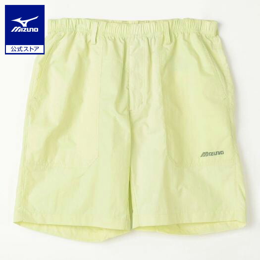 ミズノ公式 ウォーターリパレントフィールドショートパンツ メンズ シルバングリーン