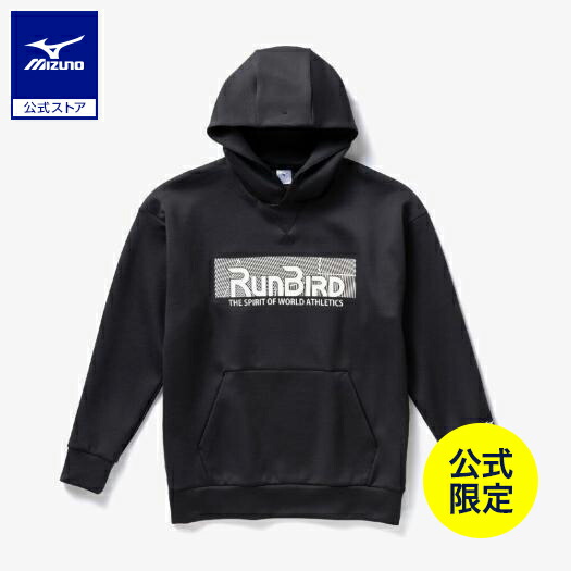 ミズノ公式【ミズノ直営限定】ルーズフィットスウェットフーディ ユニセックス ブラック杢 トレーニングウェア