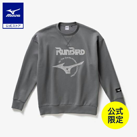 ミズノ公式【ミズノ直営限定】ルーズフィットスウェットクルー ユニセックス チャコールグレー トレーニングウェア｜ミズノ公式オンライン 店