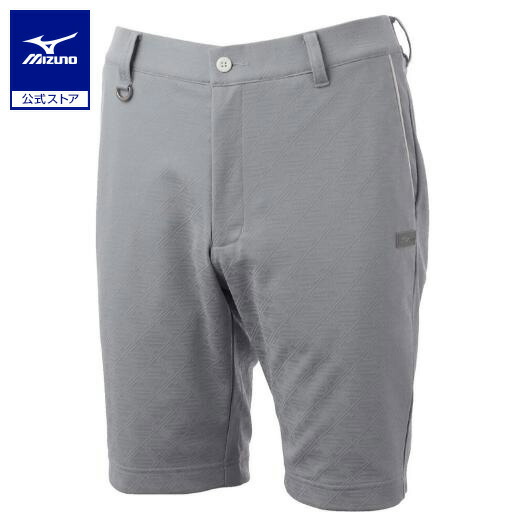 ミズノ公式 ゴルフウェア MIZUNOジャカードショートパンツ メンズ グレー