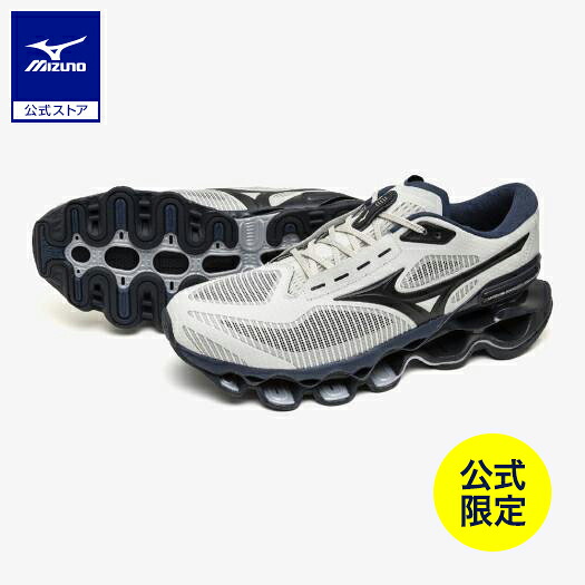 ミズノ公式 【ミズノ直営限定】ウエーブプロフェシー15 ランニング メンズ グレー×ネイビー|ミズノ公式オンライン 店