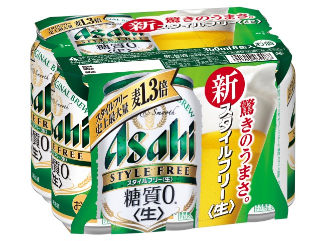楽天市場】アサヒ スタイルフリー 生 糖質ゼロ 350ml×6本 1