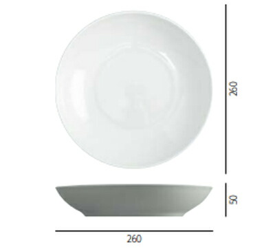 Saturniaのイタリア製食器 [サタルニア]　ナポリ　 ラウンドディッシュ※26cm【6枚セット】