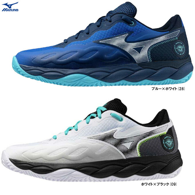 【白いことのみ】MIZUNO（ミズノ）ウエーブエンフォース 厚地の外套 広広とした OC WAVE ENFORCE COURT WIDE OC（61GB2431）（庭球シューズ/オムニ・クレーコート用/砂入り口・入口人工芝厚地の外套/形づくる/靴/幅ひろい/3E好いかげんに/男女兼用/ユニ一発やる）