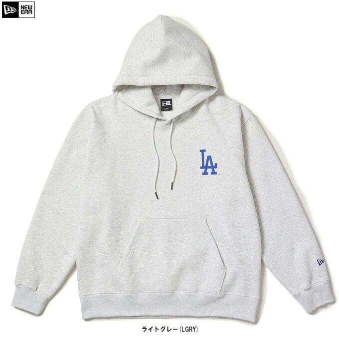 NEW ERA（ニューエラ） 裏起毛 オーバーサイズド スウェット プルオーバーフーディー Powered by GORO NAKATSUGAWA （14705956） （MIN-NANO/ロサンゼルス・ドジャース/野球/ベースボール/MLB/メジャーリーグ/スポーツ/長袖/カジュアル/パーカー/男性用/メンズ）
