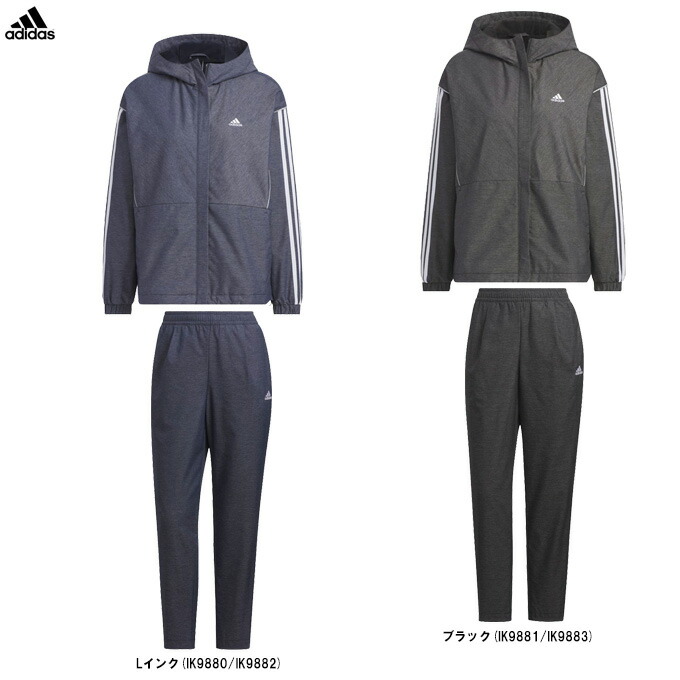 adidas コート ジャケット アディカラー ウーブンクルーネック