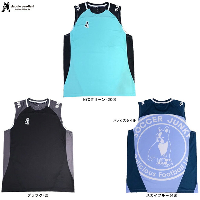 ◆メール便対応商品◆soccer junky（サッカージャンキー） 限定 パンジェルマン Dryカルノースリーブシャツ （SJ26A06） （Claudio Pandiani/クラウディオ・パンディアーニ/サッカー/フットサル/トレーニング/袖なし/男性用/メンズ）