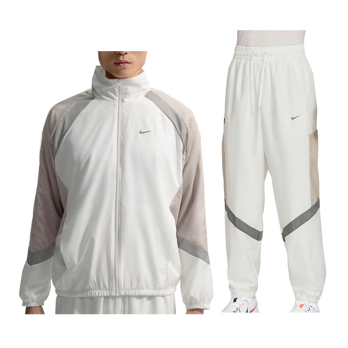 NIKE（ナイキ）ウーブン 篭球上衣 ズボン下 上下書き割り（HV3364/HV3366）（運動競技/形づくる/心地よい/セットアップ/長袖/成人男性用/メンズ）