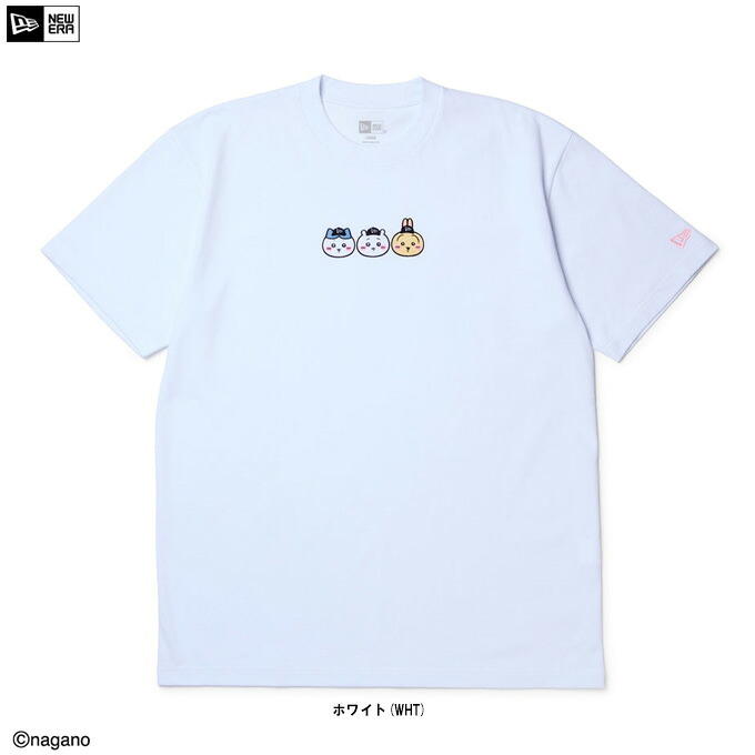 ◆メール便対応商品◆NEW ERA（ニューエラ） 半袖 コットン Tシャツ ちいかわ / ちいかわ・ハチワレ・うさぎ ホワイト （14864556） （ちいかわコラボ/カジュアル/ウェア/男女兼用/ユニセックス）