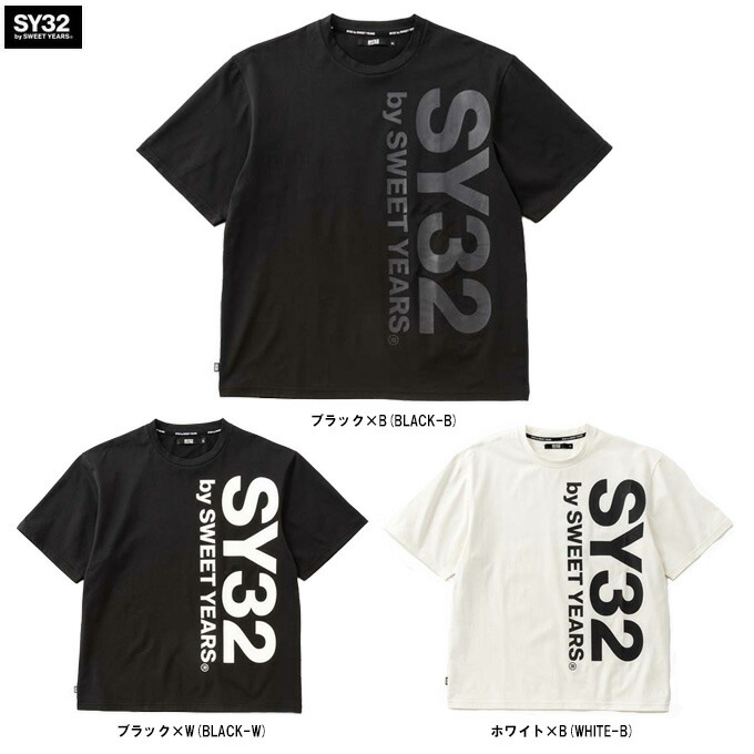 SY32(エスワイサーティトゥ)VERTICAL LOGO TEE(3226SN140)(スポーツ/サッカー/フットサル/フットボール/トレーニング/Tシャツ/半袖/ウェア/吸水速乾/男性用/メンズ)|ミズシマスポーツ 支店