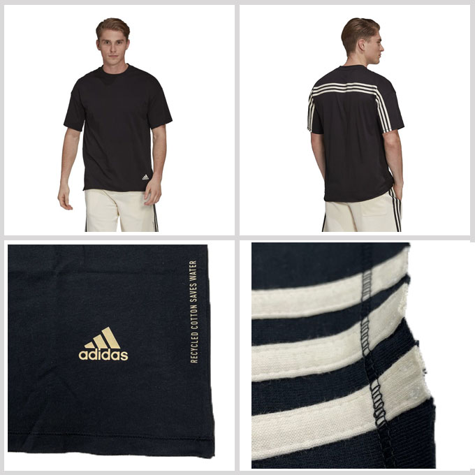 楽天市場 Adidas アディダス リサイクルコットン 上下セット Gld71 Gld70 セットアップ Tシャツ スウェットハーフパンツ スポーツ トレーニング フィットネス ウエア 半袖 パンツ カジュアル 夏用 男性用 メンズ ミズシマスポーツ 楽天市場支店