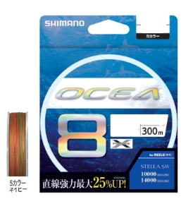 【シマノ】オシア 8 PELD-A71S色つや：5色つや号数：5.0長さ(m)：300最大限度豪然たる(kg)：44.9【4969363647610】