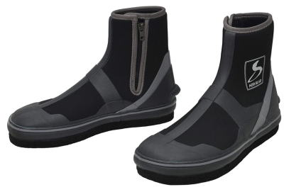 【鮎】【SHIMOTSUKE】NEB ともし火シューズ STD 中丸 SZ-414CW色つや：黒いこと×しろがね色大きさ：SS(23.0~23.5糎)【4531373215105】