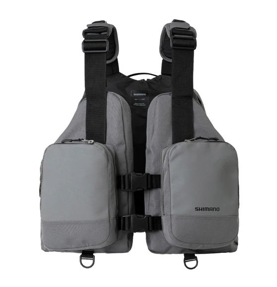 【お買い得!!】【シマノ】 デタッチャブルアクトベスト 品番：VF-046V カラー：グレー サイズ：フリー 【4969363826305】