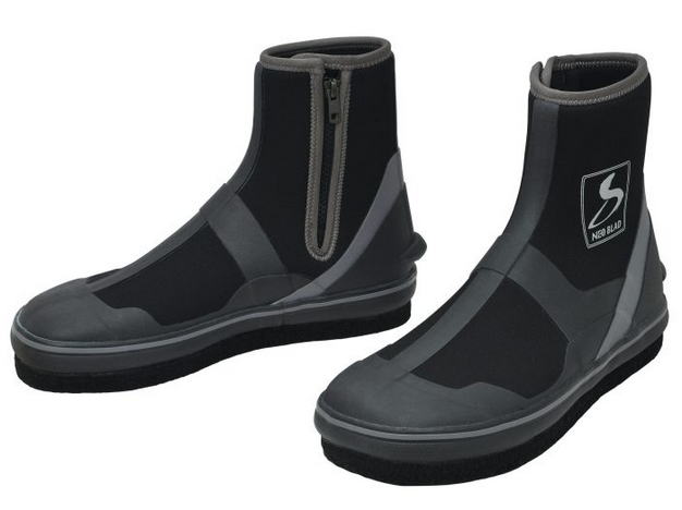【鮎】【SHIMOTSUKE】 NEB ライトシューズSTD 中割 SZ-416RB カラー:ブラック×シルバー サイズ:S(24.0~24.5cm) 【4531373215648】