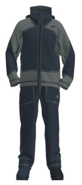 【ダイワ】DR-2326 スプレーガードレインスーツカラー：ブラックグレーサイズ：XL【4550133634246】 ウェア・アクセサリー-フィッシング