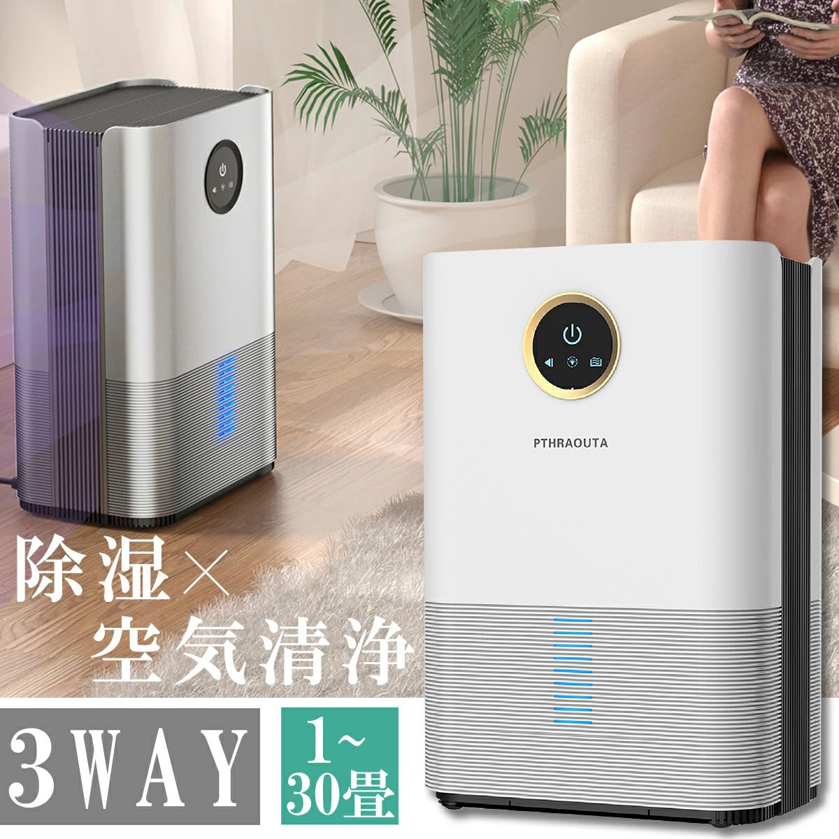 小型 パウダーコンパクト 静音 雨季 菌類押しとどめる 消臭 御召しもの コロナ 湿り気 凝結 デシカント式 30畳 身寄り用 除湿器 豪然たる除湿 御召しものかわき切る 節電