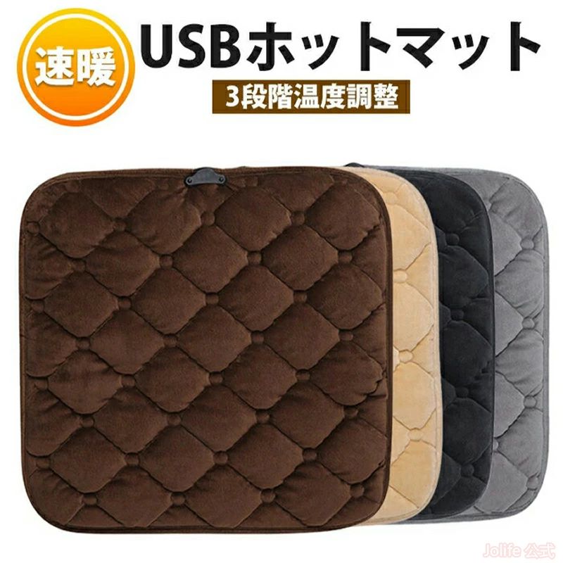 ホットカーペット 一人用 ミニ 電気ホットマット 座布団 温度調整 暖房器具 冷え性 暖かい