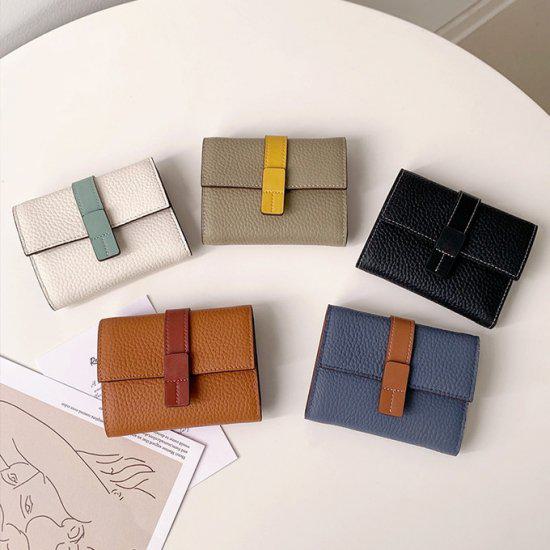 折りたたみ カード 牛革 薄型 コンパクト 小さい 三つ折り 使いやすい カ 小型 札入れ かわいい レディース 小銭入れ カード入れ