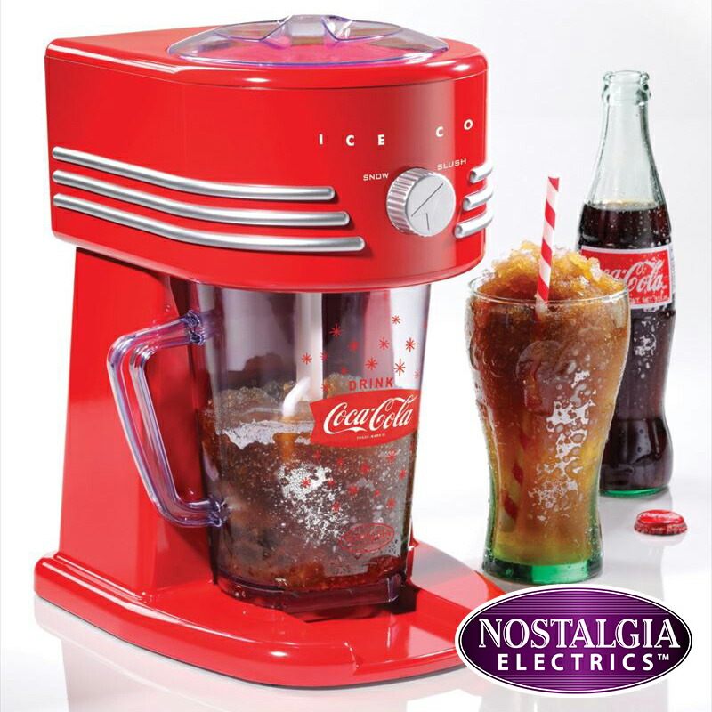 ノスタルジア コカコーラシリーズ フローズンドリンクメーカー Nostalgia Electrics Coca Cola Series  FBS400COKE Frozen Beverage Maker 【並行輸入品】