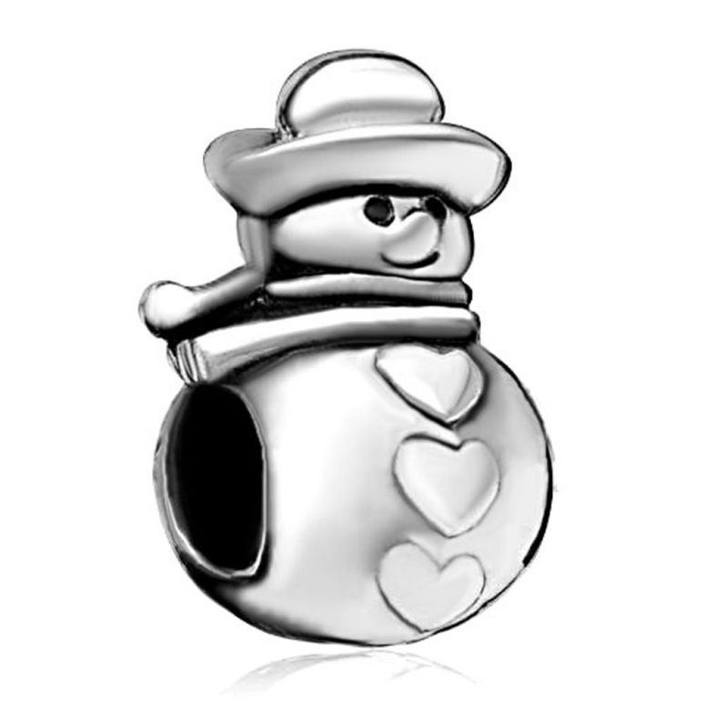 チャーム ブレスレット バングル用 LovelyJewelry ラブリージュエリー LovelyJewelry Silver Plated Snowman Spacer Bead Bracelet 【並行輸入品】|MJ-MARKET