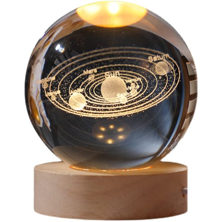 3D 水晶どんぶり鉢 瑠璃玉 飾り付け JANARARY 3D Crystal Ball Solar System LED for Teens, Night Light with Removable Glow Ball, Color Changing Light with Remote as a Christmas Gift for Teens Boys and Girls, Solar System Model 【並行輸入品】 オルゴール-インテリア・寝具・収納-インテリア小物・置物
