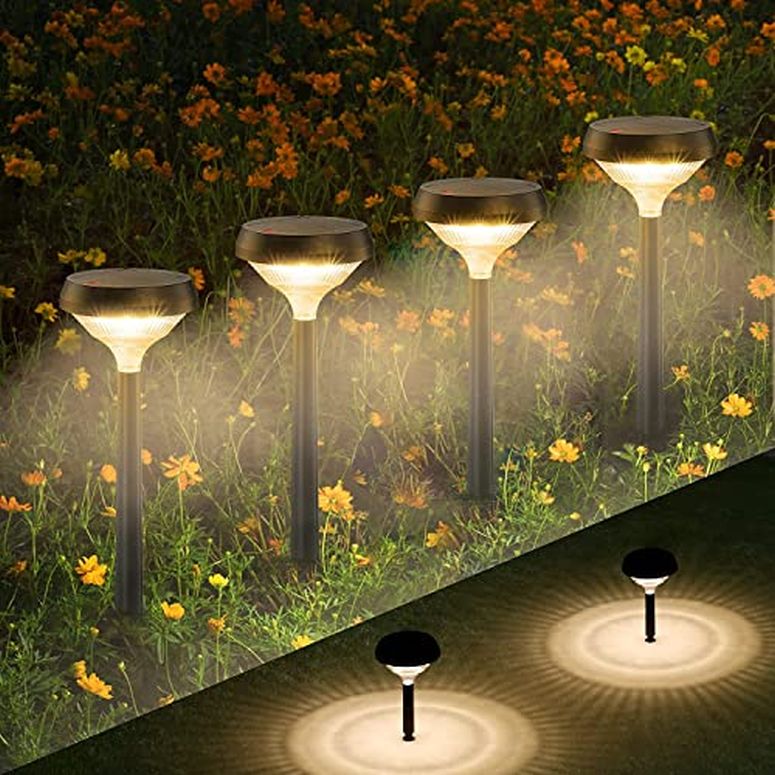 LEDソーラーライト ソーラーパワー ガーデンライト Linkind Solar Pathway Lights 8 Pack, Warm White Bright Solar Lights Outdoor Waterproof, Solar Garden Lights Adjustable Landscape Path Lights for Patio Walkway Yard Driveway Backyard D 【並行輸入品】|MJ-MARKET