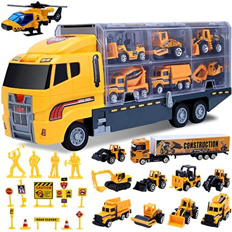 ホットウィール モンスタートラック ダウンヒルレース プレイセット Toys for Boys,25 Pcs Engineering Die-cast Construction Car Toddler Toys for 3 Year Old Boys Vehicles Gifts Kids Toys for Age 3 4 5 6 7 Year Old Boys by ALOTJOY 【並行輸入品】｜MJ-MARKET