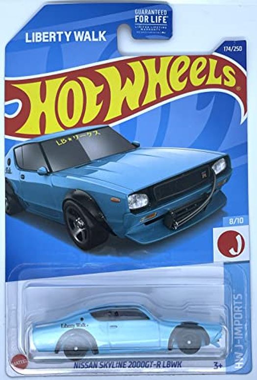 ホットウィール モンスタートラック ダウンヒルレース プレイセット Hot Wheels 2022 - Nissan Skyline 2000GT-R LBWK - Teal - HW J-Imports - 8/10 -Ships Bubble Wrapped in a Box 【並行輸入品】