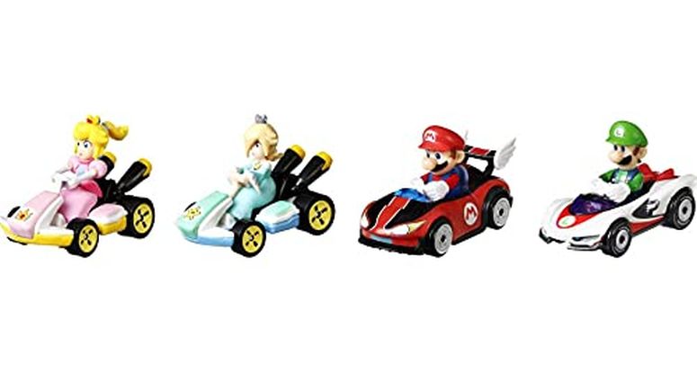 ホットウィール モンスタートラック ダウンヒルレース プレイセット Hot Wheels Mario Kart Vehicle 4-Pack, Set of 4 Fan-Favorite Characters Includes 1 Exclusive Model, Collectible Gift for Kids & Fans Ages 3 Years Old & Up 【並行輸入品】|MJ-MARKET