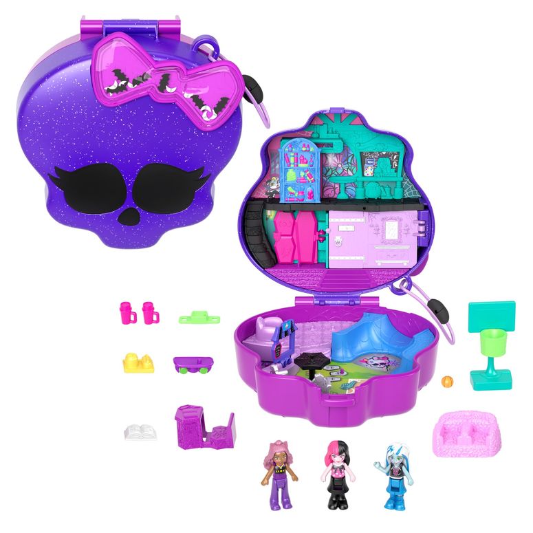 最新作♪ モンスターハイ　ポリーポケットプレイセット　モンスターハイドール 楽天市場】2023年☆Polly Pocket☆ポーリーポケット☆Monster
