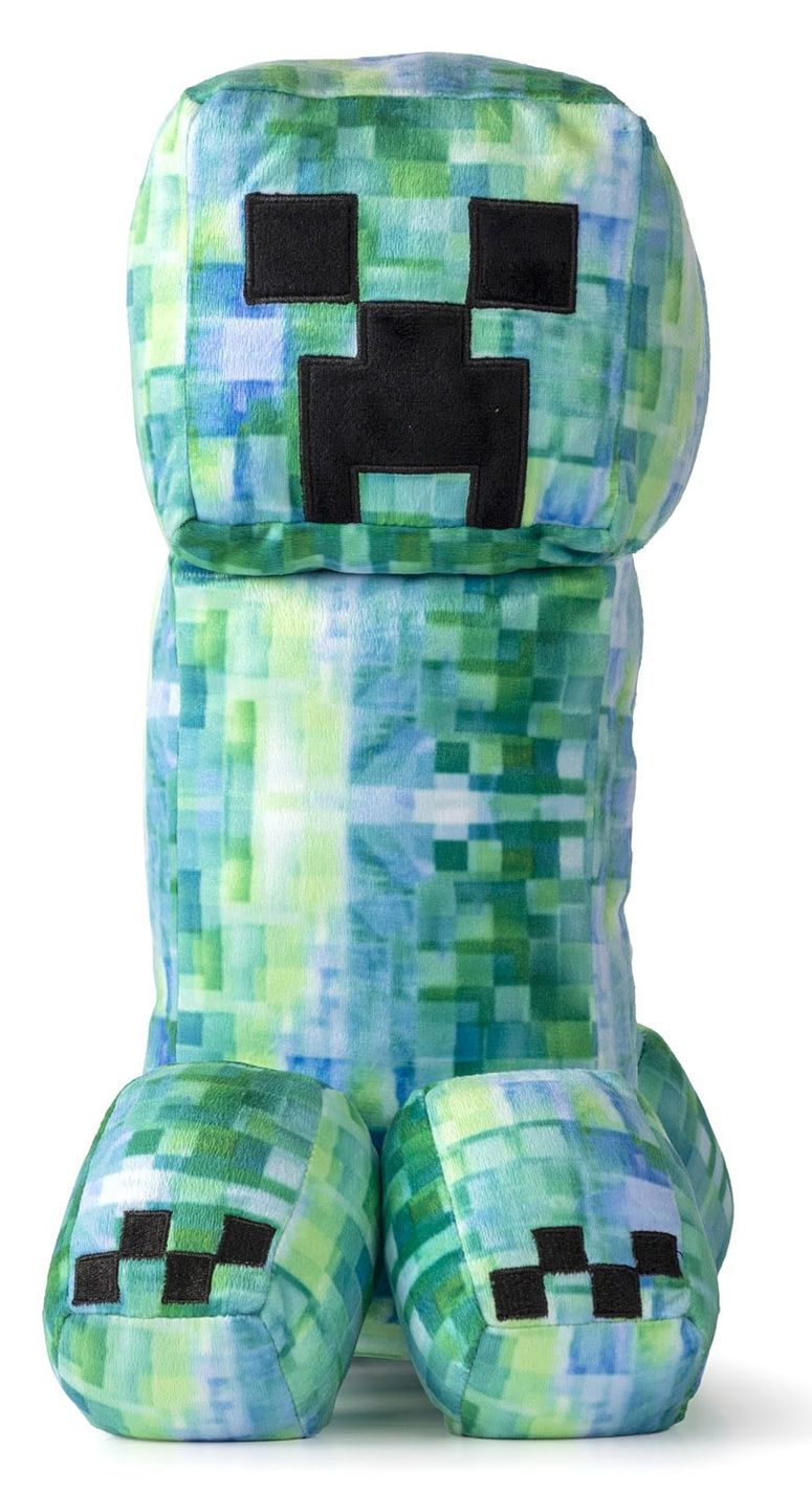 マイクラ おもちゃ クリーパー Minecraft Charged Creeper Plush Pillow Buddy - Super Soft Gamer Decor - Polyester Microfiber 【並行輸入品】
