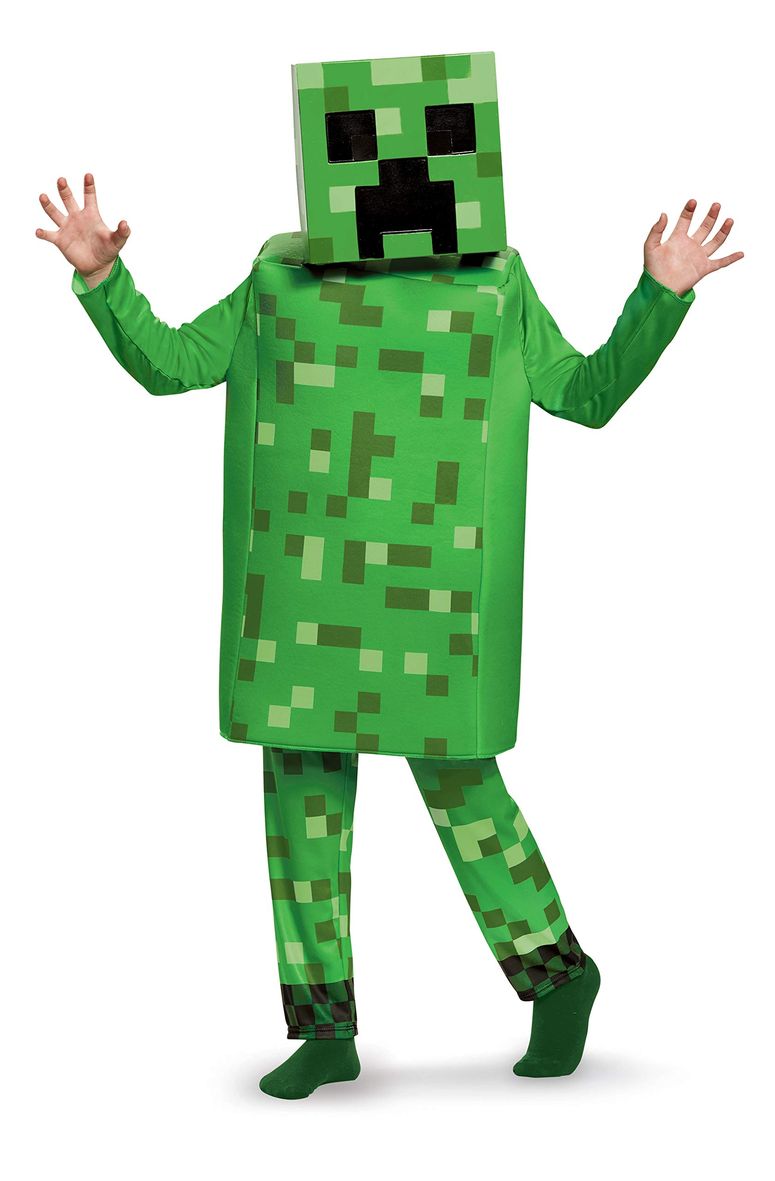 マイクラ おもちゃ クリーパー Creeper Deluxe Minecraft Costume, Green, Small (4-6) 【並行輸入品】