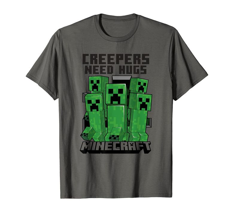 マイクラ おもちゃ クリーパー Minecraft Creepers Need Hugs March T-Shirt 【並行輸入品】