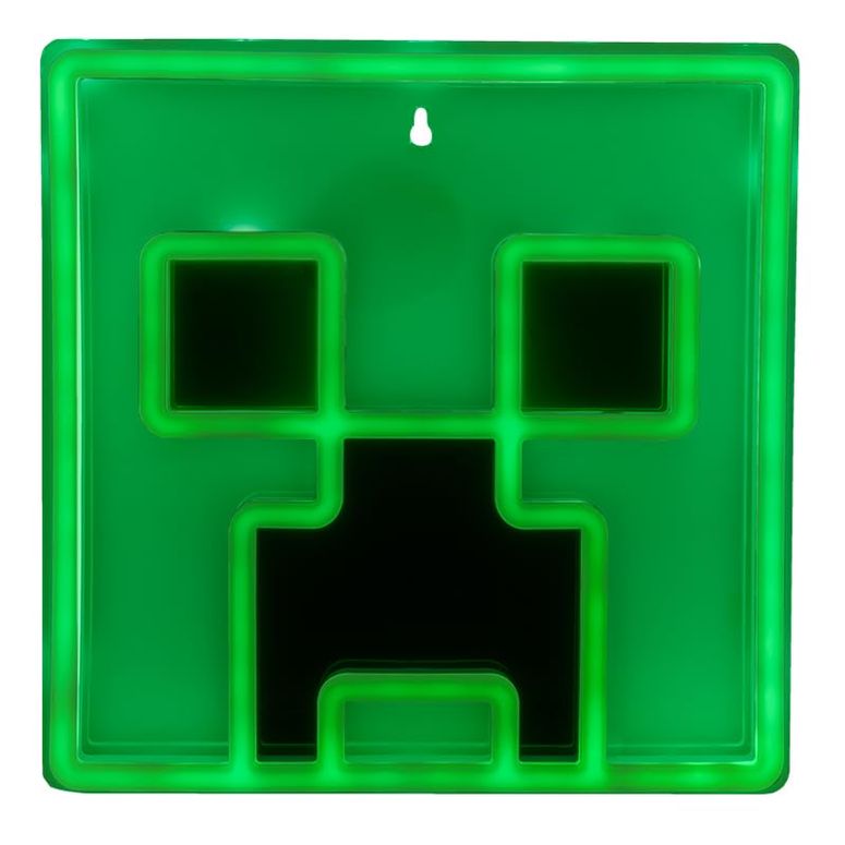 マイクラ おもちゃ クリーパー Paladone Creeper Iconic LED Wall-Mountable Light Officially Licensed Minecraft Room Decor for Boys and Girls, Gamer Night Light in Vibrant Green 【並行輸入品】画像