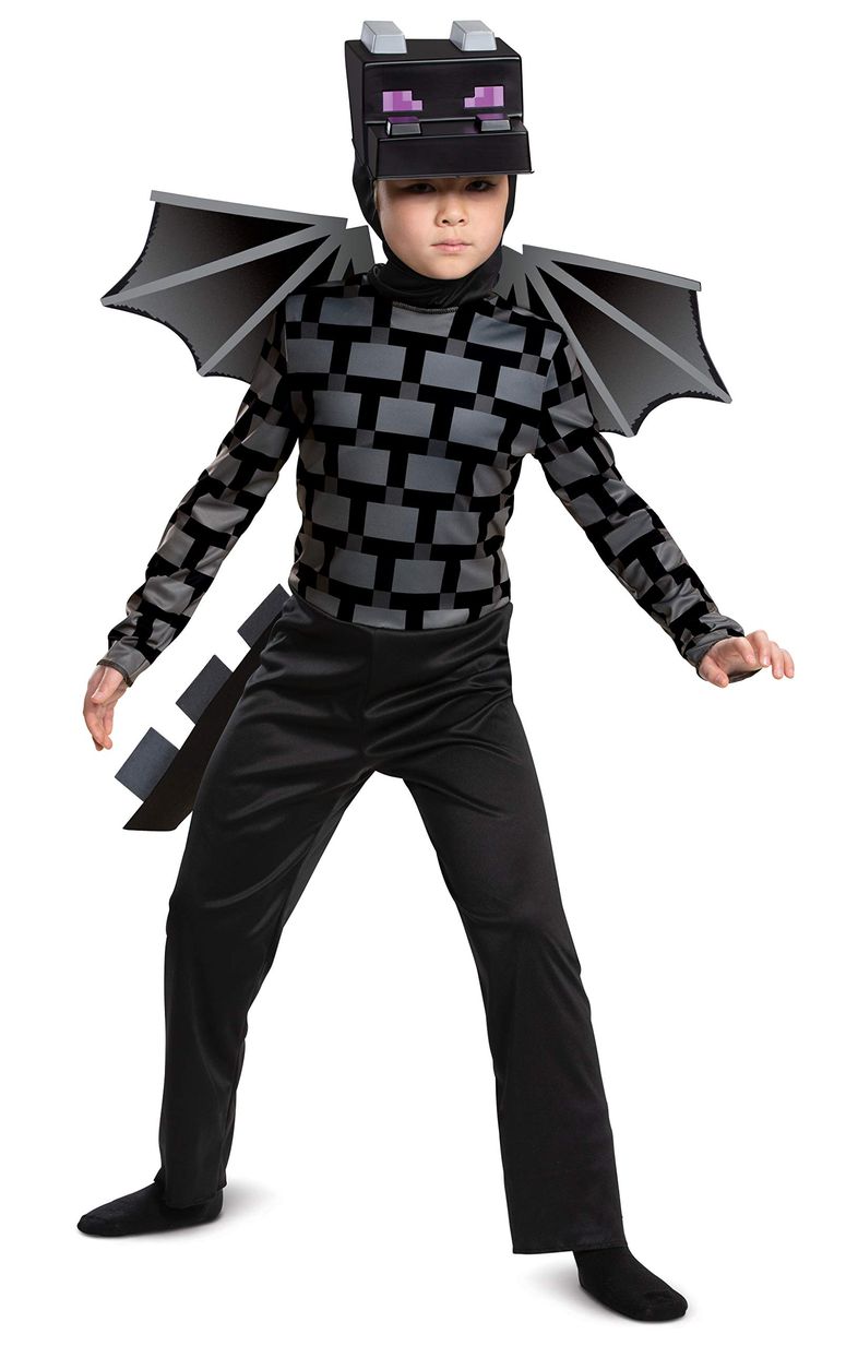 マイクラ おもちゃ ender dragon Disguise Minecraft Ender Dragon Costume for Kids, Video Game Inspired Character Outfit, Classic Child Size (4-6),Black 【並行輸入品】