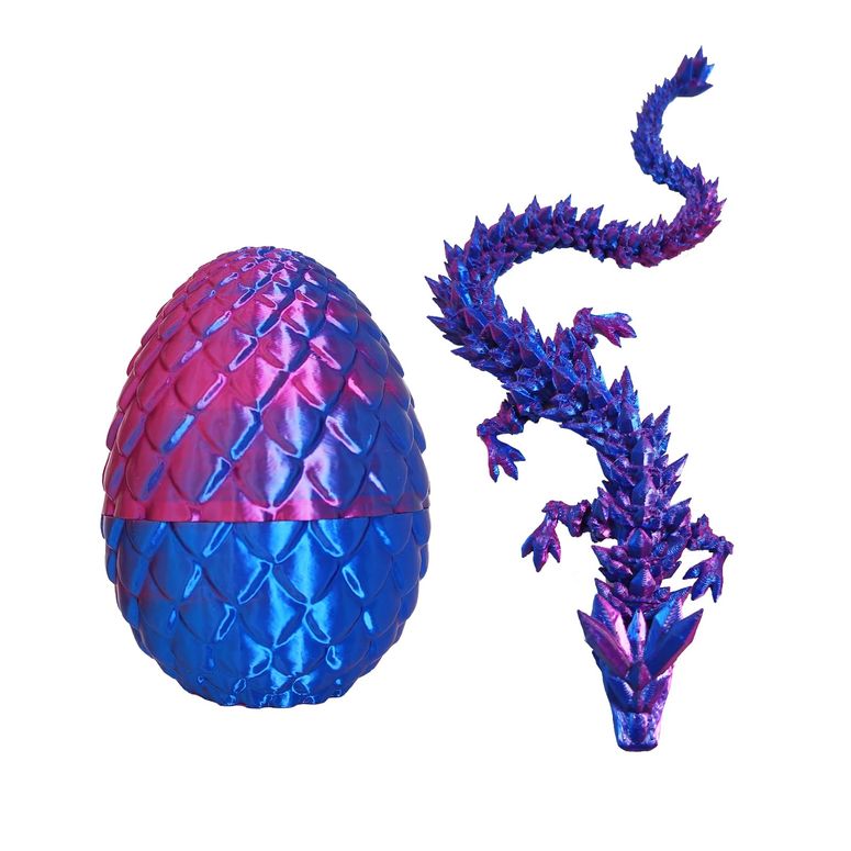 マイクラ おもちゃ ender dragon Dragon Egg,Dragon Egg Fidget Surprise Toy with 3D Printed Dragon, Dragon Eggs with Dragon Inside Fidget Toy, 12\
