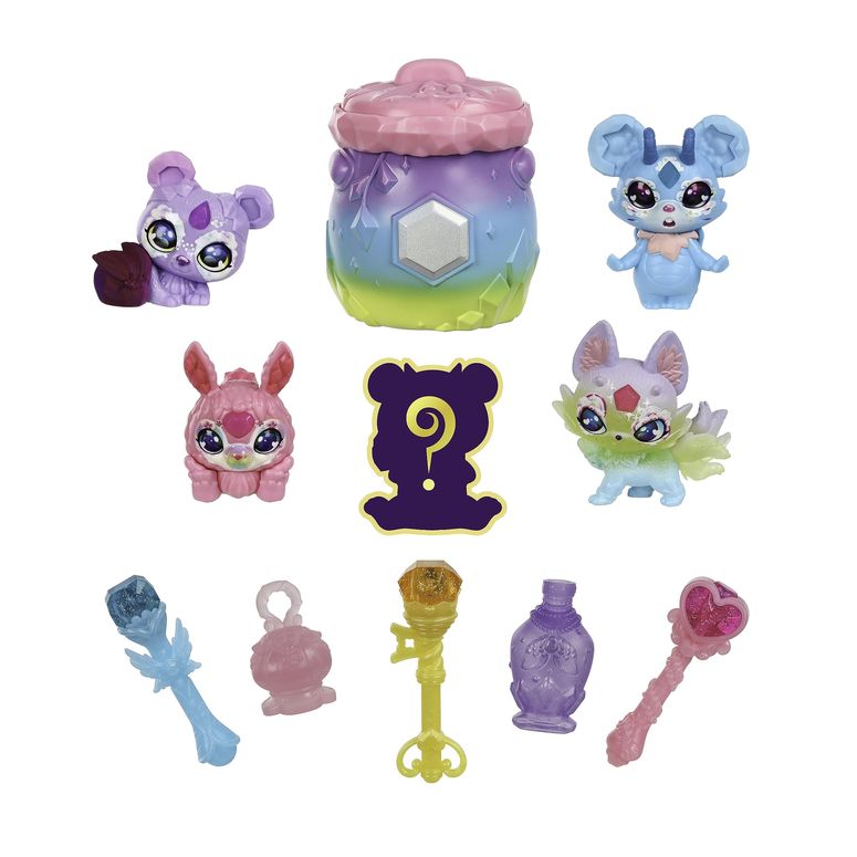 マジックミクシーズ 人形 フィギュア おもちゃ Magic Mixies Mixlings Magical Rainbow Deluxe Pack Contains 5 Exclusive Mixlings with A Unique Rainbow Magical Power Including 1 Mystery Mixling to Reveal from Its Cauldron 【並行輸入品】