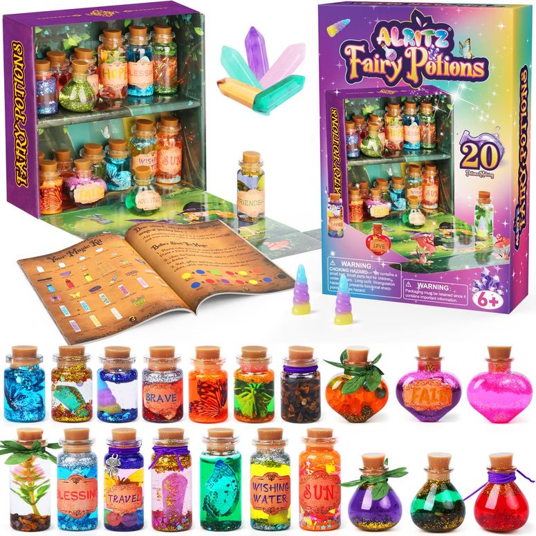 マジックミクシーズ 人形 フィギュア おもちゃ Alritz Fairy Potions Kit - Magic Mix Kit 20 Bottles, Christmas Gifts Decorations Ornaments Garden Crafts Birthday Gifts Toys for Girls 6 7 8 9 10 Years Old Families Party Indoor Outdoor 【並行輸入品】｜MJ-MARKET