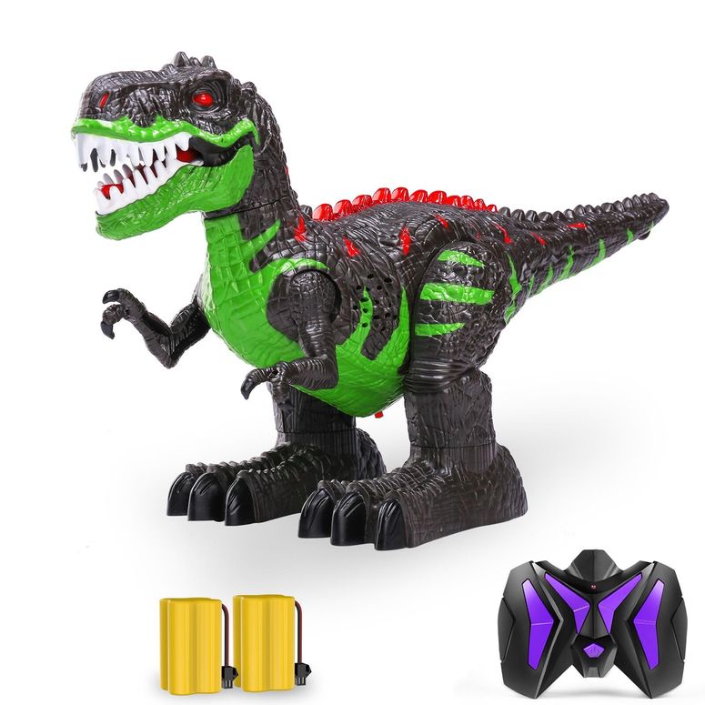 リモコン カー ギフト RC おもちゃ 車 TEMI Remote Control Dinosaur Toys for Boys 3 4 5 6 7 8 Years, Electric Stunt RC Walking T-rex Toy with Light and Sounds, Rechargeable Battery, 360° Rotating, Birthday Gift for Kids 【並行輸入品】