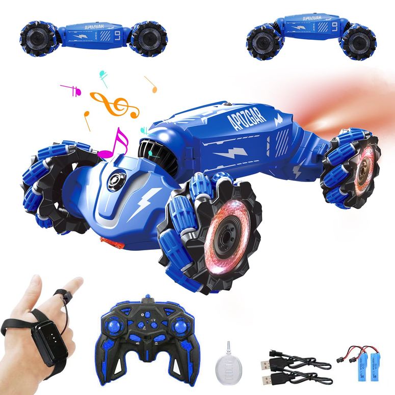 リモコン カー ギフト RC おもちゃ 恐竜 LOOZIX Upgraded Hand Gesture Sensing RC Stunt Car with Lights Music, Spray Drift Hand Gesture RC Car 360° Spins All Terrains Hand Controlled Car Toys for 6 7 8 9 10 Year Old Boys 【並行輸入品】 17,301円
