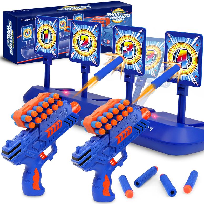 レーザータグ レーザー銃 おもちゃ フェイク GMAOPHY Digital Shooting Targets with 2 Foam Dart Toy Blaster, Kids Shooting Game Toys, Electronic Scoring Auto Reset 4 Targets, Birthday for Ages 5 6 7 8 9 10+ Years Old Kids Boys Girls 【並行輸入品】｜MJ-MARKET