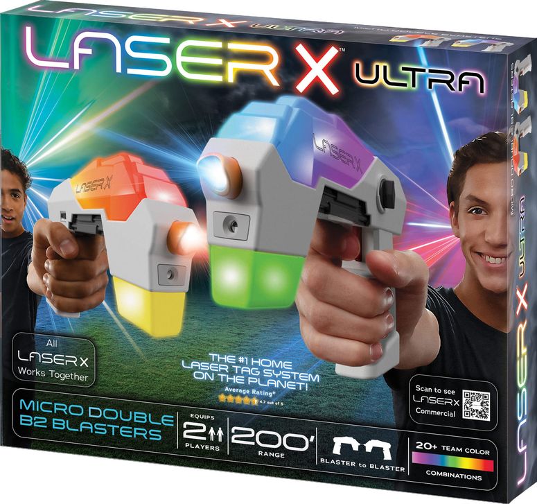 レーザータグ レーザー銃 おもちゃ フェイク Laser X (2 Pack) 【並行輸入品】|MJ-MARKET