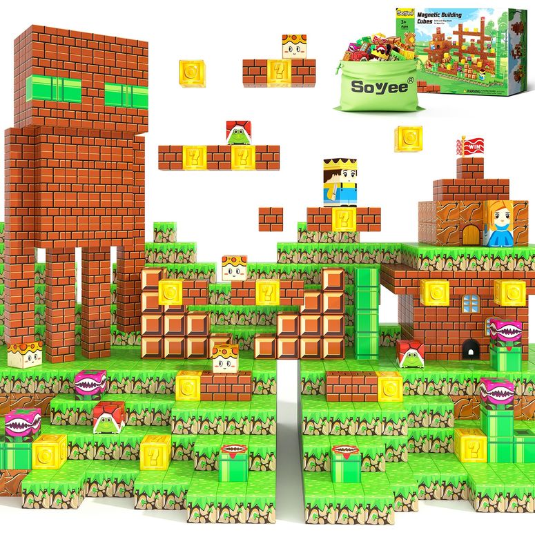 マインクラフト マイクラ 108PCS Magnetic Blocks Building Toys - Build Mine Magnet World Game Adventure Set 1'' Magnet Building Blocks Cubes Boys Girls Toys Ages 3-5 4-6 5-7 6-8 Kids Gifts for 3-12 Years Old 【並行輸入品】 10,530円