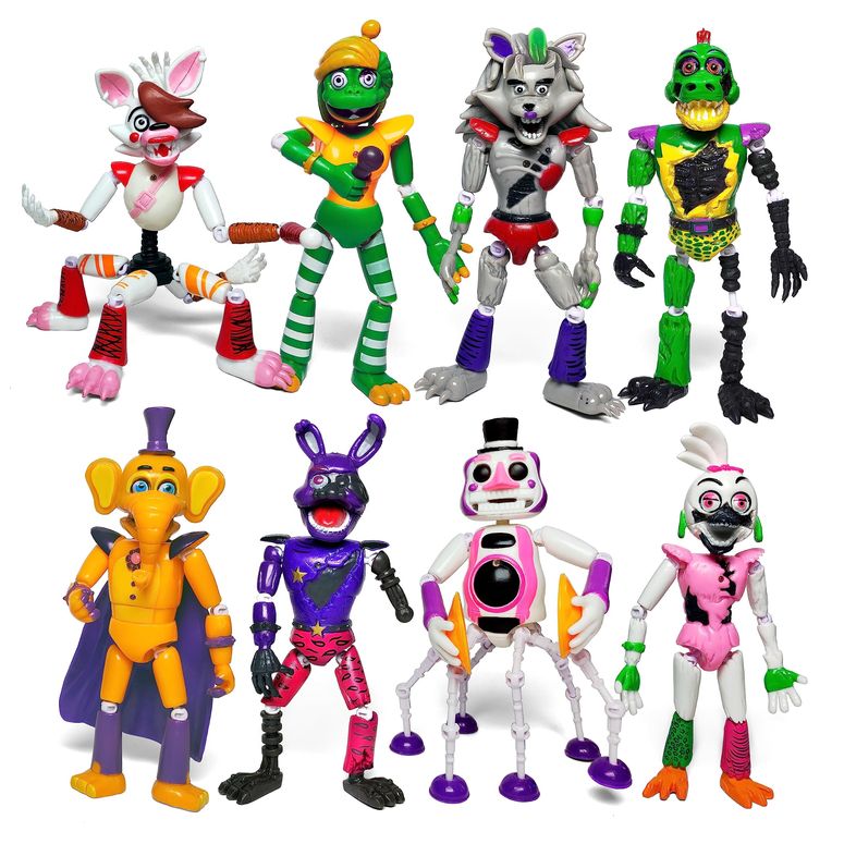 マインクラフト マイクラ Toysvill 8 pcs Inspired by Game Five Night Toys | Ultimate Custom Night | FNAF Action Figure [Withered Bonnie, Orville, Mangle, Gator, Happy Frog, Roxanne Wolf, Chica, and Music Man] 【並行輸入品】