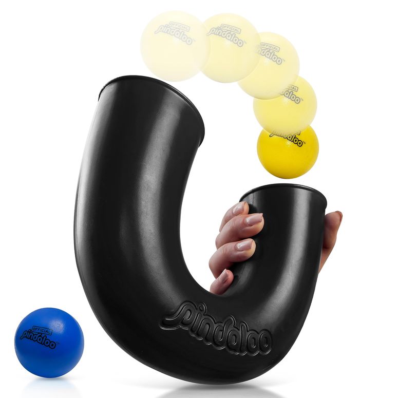 マインクラフト マイクラ Original pindaloo Skill Game with 2 Balls- Gifts for Kids and Adults Indoor & Outdoor Games, Ball Toys for Boys, Girls, & Teens - Gift Ideas, Fun Stuff, Develops Motor & Juggling Skills (Black Carbon) 【並行輸入品】