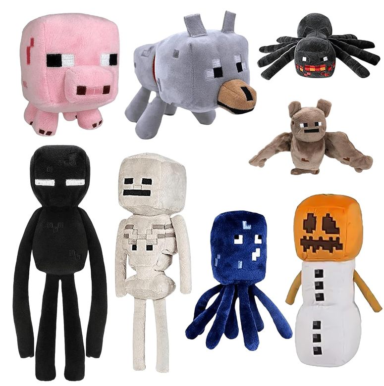 マイクラ おもちゃ クリーパー XSLWAN 8Pack Creeper Plush Toy Game Plush Snow Golem Plush, Enderman Plush, Baby Wolf, Baby Pig, Spider, bat, Skeleton Shooter, Squid Stuffed Animals Toys，Great Gift for Children and Fans. 【並行輸入品】 15,400円