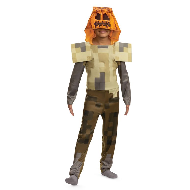 マイクラ おもちゃ クリーパー Minecraft Husk Jack O'Lantern Costume, Official Minecraft Hooded Jumpsuit Costume, Kids Size (4-6) 【並行輸入品】