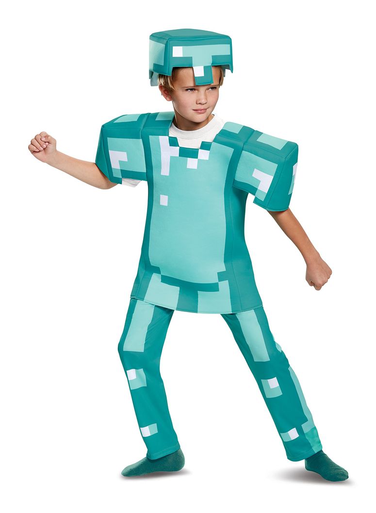 マイクラ おもちゃ クリーパー Armor Deluxe Minecraft Costume, Blue, Medium (7-8) 【並行輸入品】｜MJ-MARKET