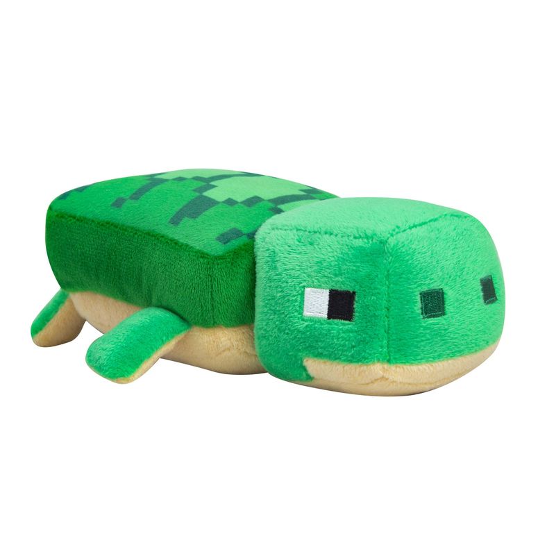 マイクラ おもちゃ クリーパー JINX Minecraft Happy Explorer Sea Turtle Plush Stuffed Toy, Green, 8\